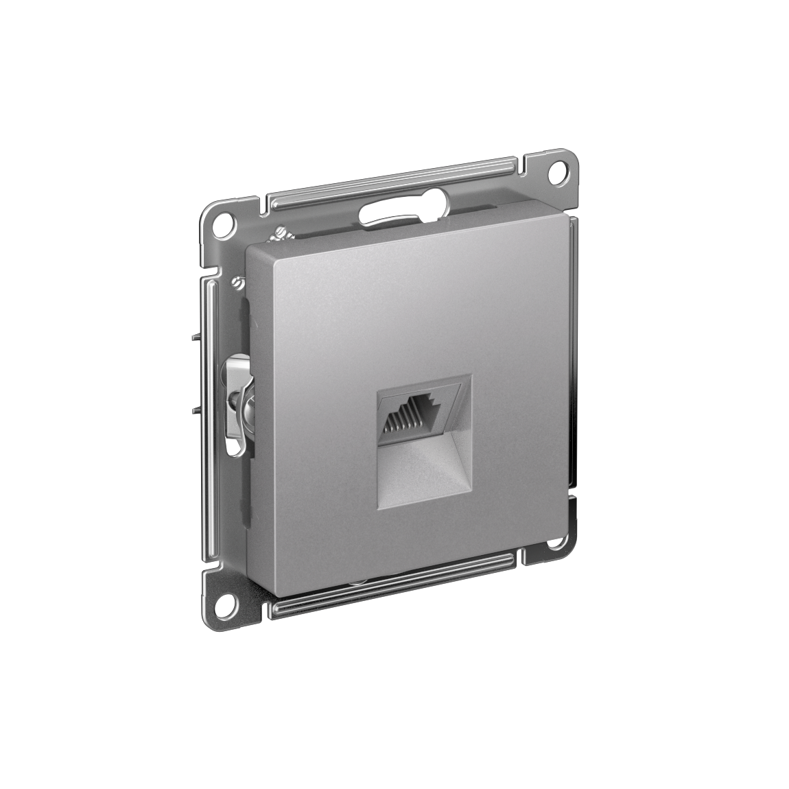 Изображение товара Systeme Electric AtlasDesign Алюминий Розетка компьютерная RJ45, кат. 6A, механизм