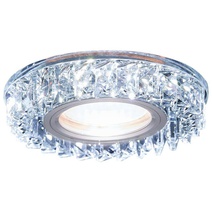 Изображение товара Ambrella Встраиваемый точечный светильник со светодиодной лентой S255 CH хром/прозрачный хрусталь/MR16+3W(LED WHITE)