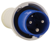 Изображение товара EKF PROxima Вилка переносная 033 2Р+РЕ 63А 220В IP67.