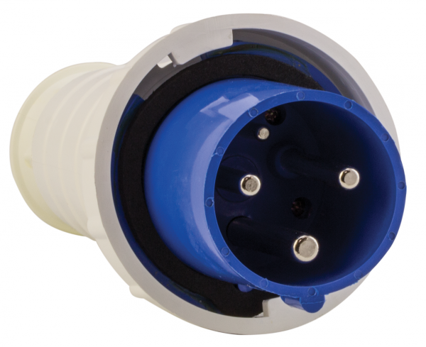 Изображение товара Вилка переносная EKF PROxima 033 2Р+РЕ, IP67, 63A, 220-230В