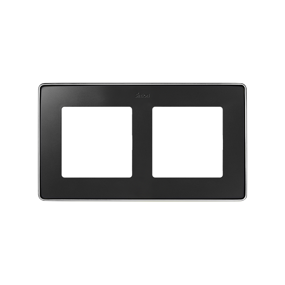 Изображение товара Simon 82 Detail Графит,основание хром Рамка 2-ая