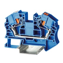 Изображение товара DKC Nuputuk Клемма проходная, зажим push-in, 2 точки подключения, 16 кв.мм, синяя