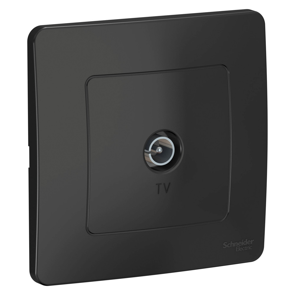 Изображение товара Розетка Blanca TV антрацит — скрытая установка, 1 выход