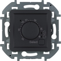 Изображение товара Legrand/Daccord INSPIRIA Антрацит Термостат с внешним датчиком для тёплых полов.