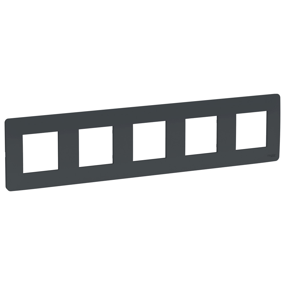 Изображение товара Schneider Electric UNICA STUDIO рамка антрацит пятиместная для выключателей и розеток