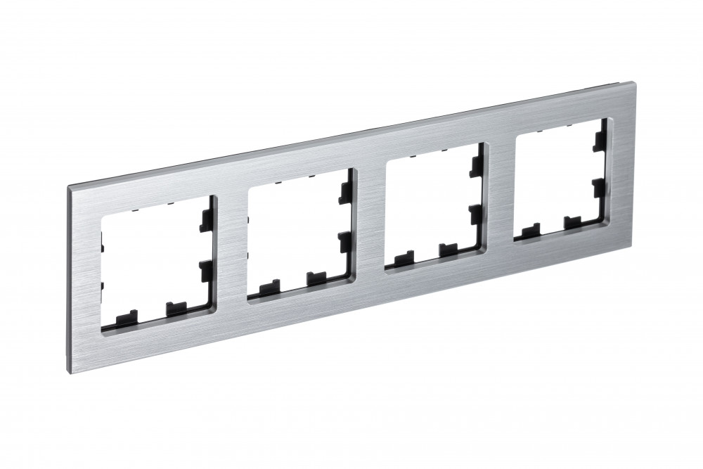 Изображение товара Systeme Electric AtlasDesign Nature Металл серебро Рамка 4-ая