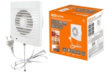 Изображение товара TDM Вентилятор бытовой настенный 120 СВп, с выключателем и проводом 1,3 м,