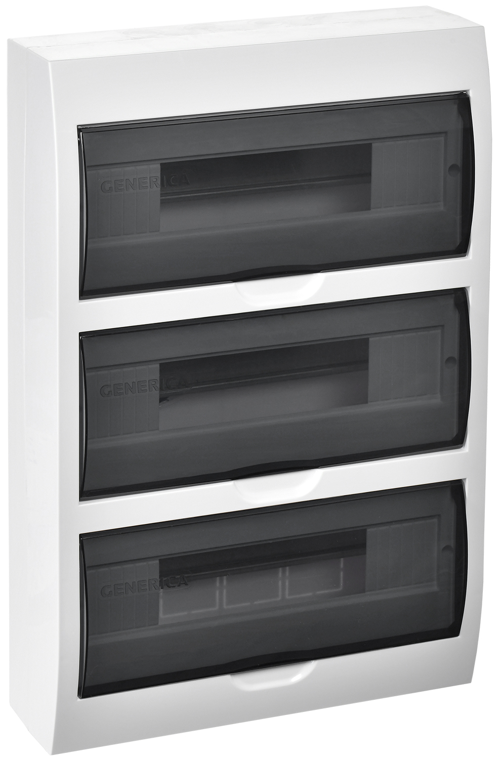 Изображение товара IEK GENERICA Корпус щита распределительного ЩРН П 36 IP41 дверь прозрачно черная