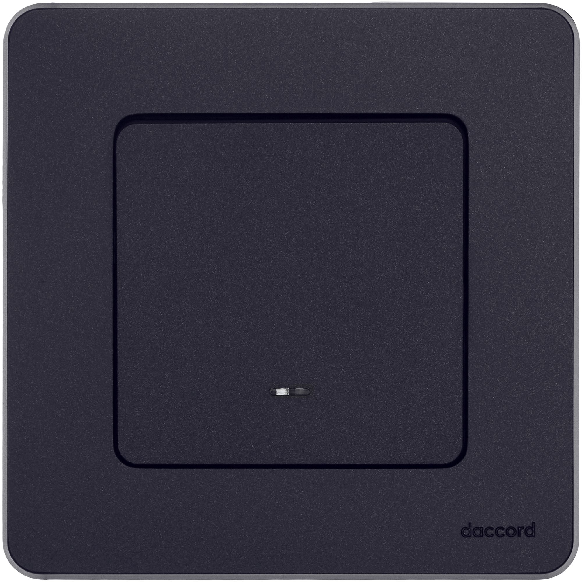 Изображение товара Legrand/Daccord INSPIRIA Антрацит Выключатель одноклавишный с подсветкой/индикацией 10 AX - 250 В.