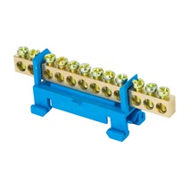 Изображение товара Шина нулевая N на DIN-рейку EKF PROxima 0 (6x9) 12 отв, латунь