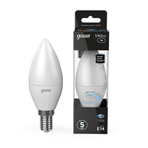 Изображение товара Gauss Лампа Свеча 7W 590lm 4100К Е14 диммируемая LED