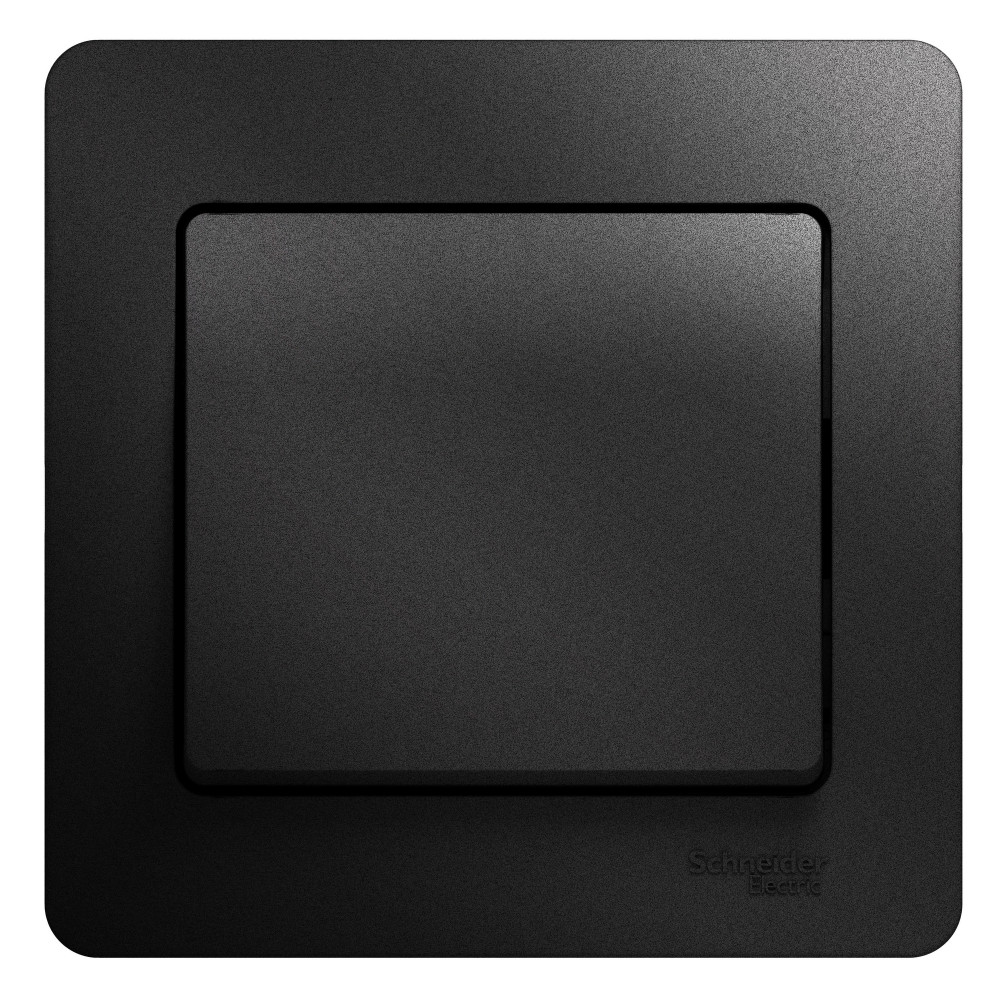 Изображение товара Выключатель Glossa Антрацит, 1-клавишный, 250 В, 10 А