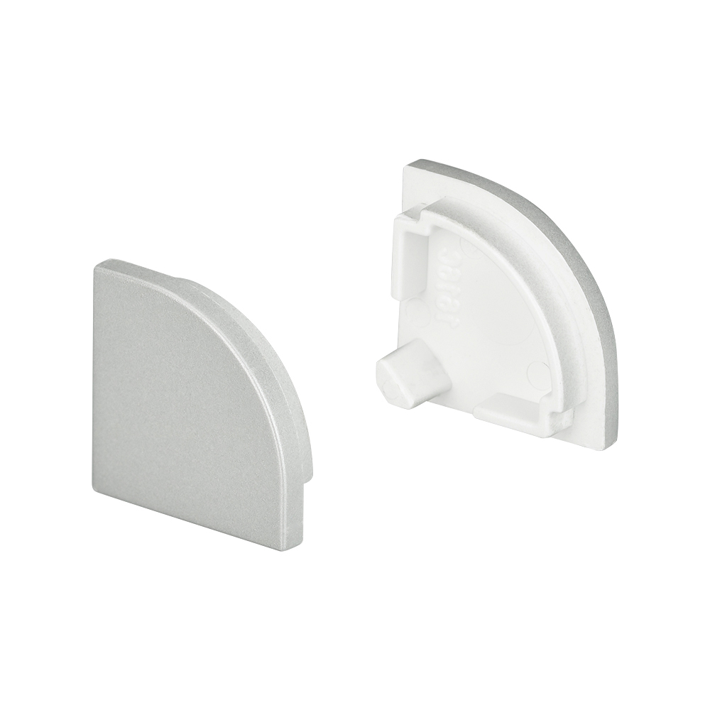 Изображение товара Заглушка торцевая ARLIGHT SL-KANT-H16 ROUND серебро