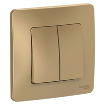 Изображение товара Systeme Electric Blanca внутр Титан Переключатель 2-клавишный, 10А, 250B