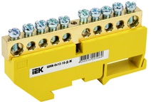 Изображение товара IEK Шина PE земля на DIN-изол ШНИ-8х12-10-Д-Ж