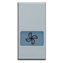 Изображение товара BT Axolute Алюминий Клавиша с подсвеч-ым символом вентилятор для выкл-ей в дизайне AXIAL, 1 мод.