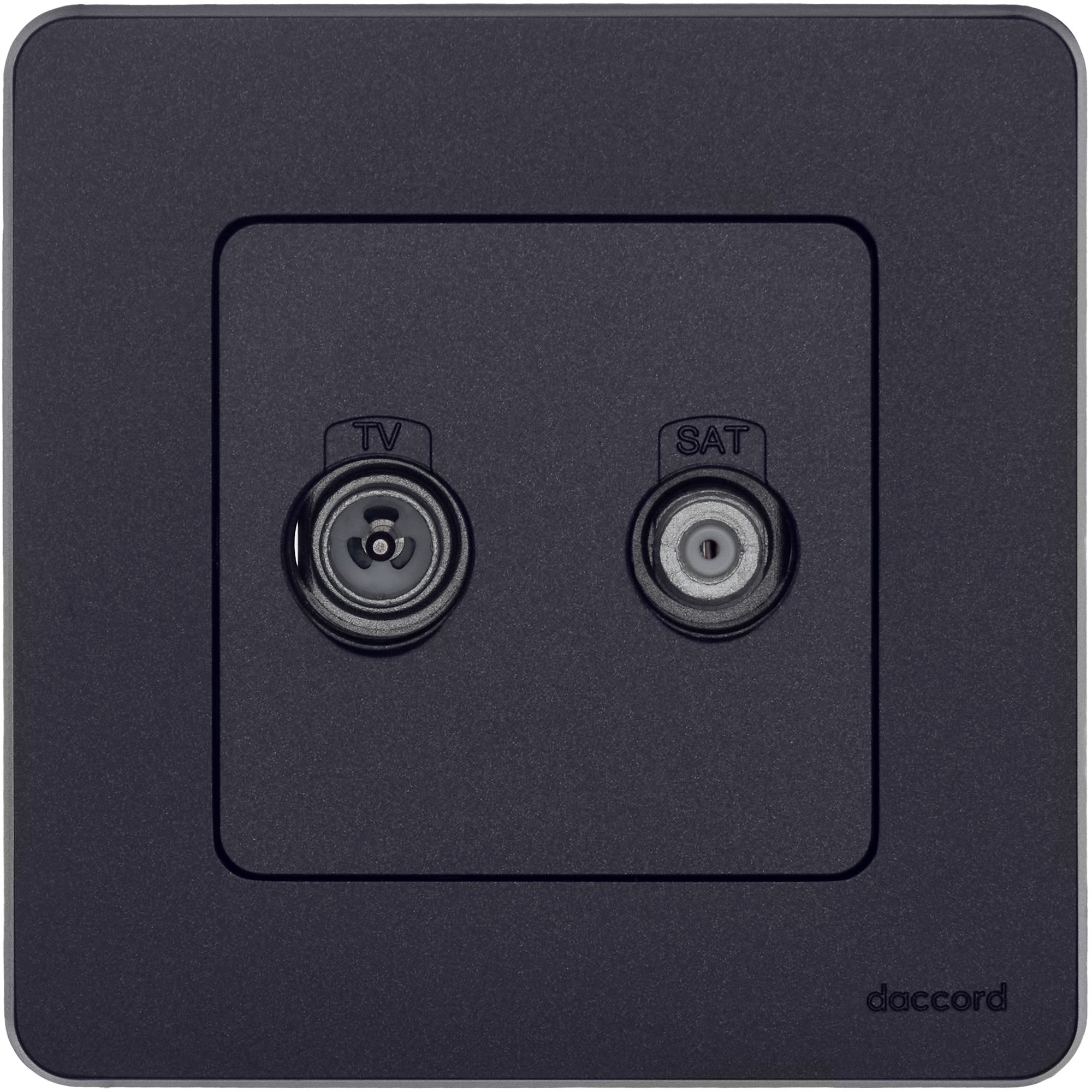 Изображение товара Legrand/Daccord INSPIRIA Антрацит Розетка TV/SAT "звезда".