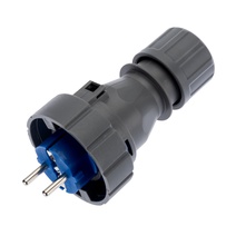 Изображение товара REXANT Вилка прямая влагозащищенная 2P+РE, 16 А, IP68.