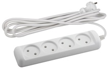 Изображение товара ЭРА Удлинитель электрический  U-4-5m-2x1 без заземления 4 розетки 5м ПВС 2x1мм2 10А