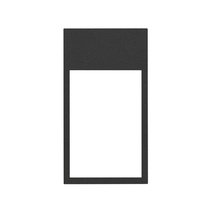 Изображение товара Simon 100 Черный матовый Рамка вертикальная на 2 поста/3 модуля