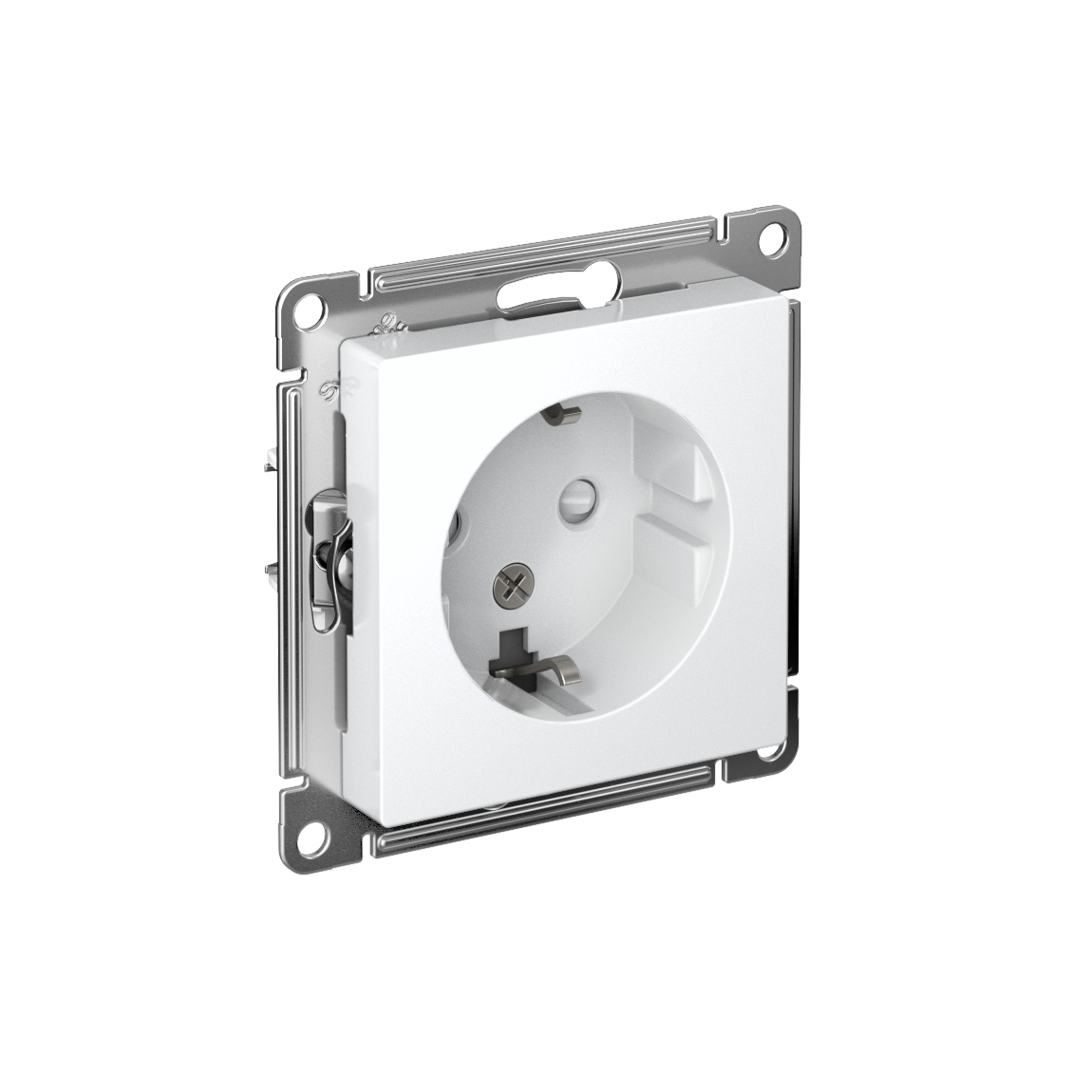 Изображение товара AtlasDesign Бел Розетка с/з 16A с шторками