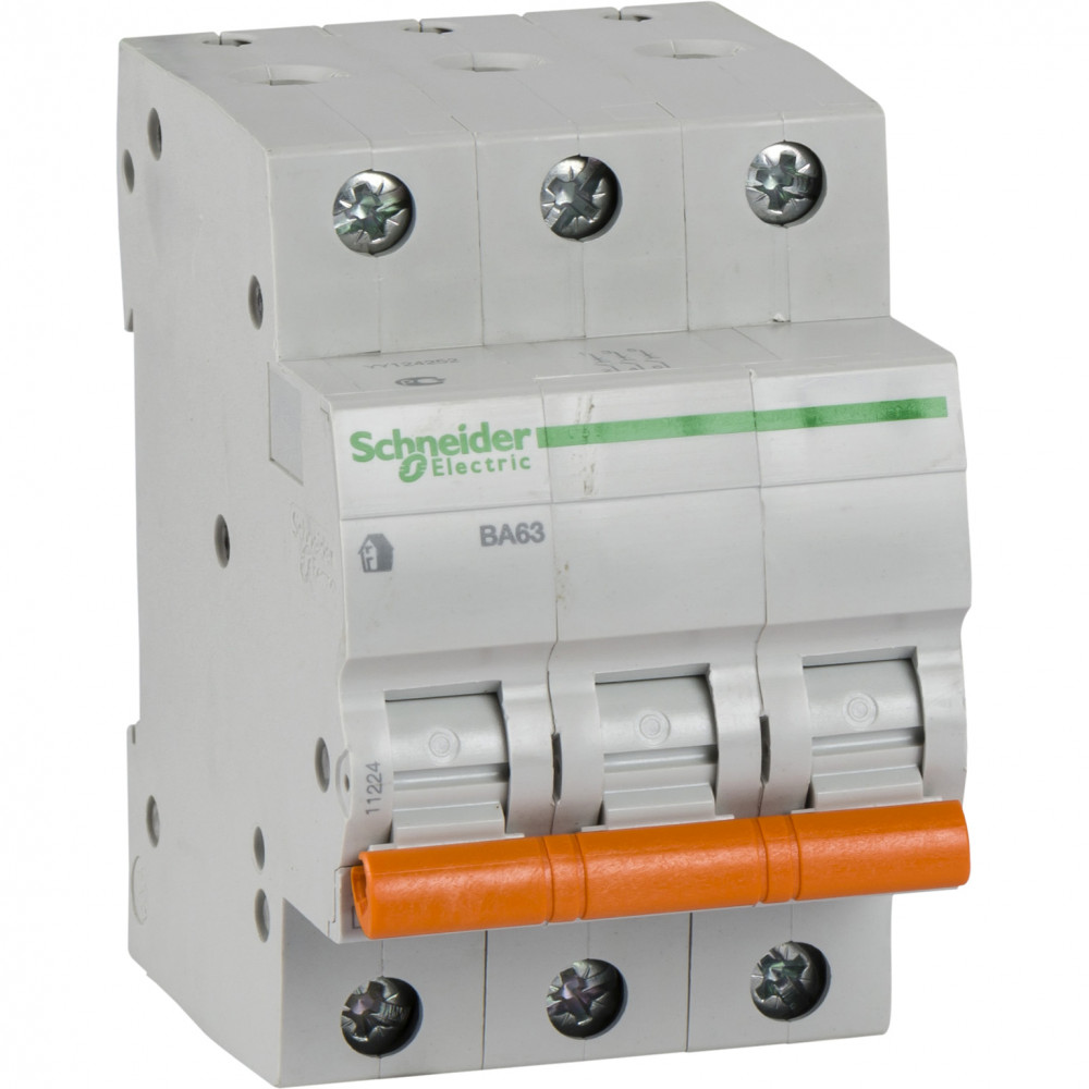 Изображение товара Schneider Electric Домовой ВА63 Автоматический выключатель 3P 20A (C) 4.5kA