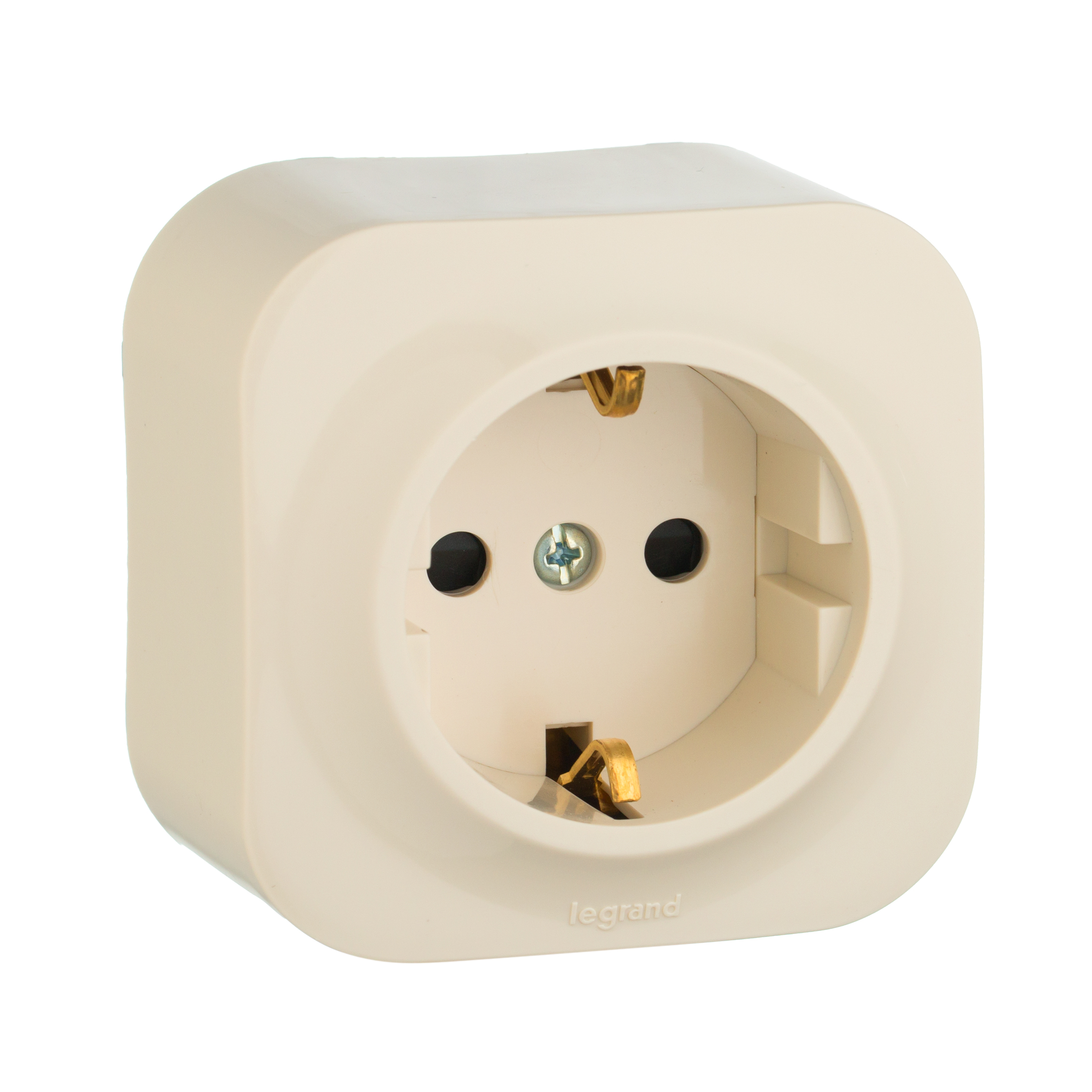 Изображение товара Legrand Quteo Бежевый Розетка с/з с шт.