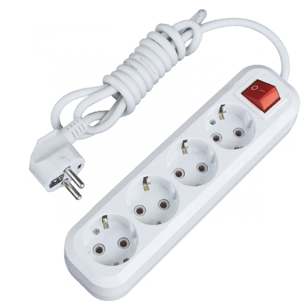 Изображение товара Удлинитель EKF PROxima «Эксперт» 4 гнезда, 5 м, 16 А, выключатель