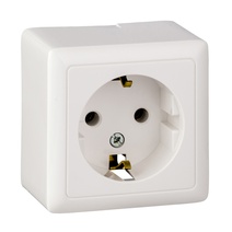 Изображение товара Systeme Electric ХИТ наруж Бел Розетка с/з без шторок, 16А, 250В