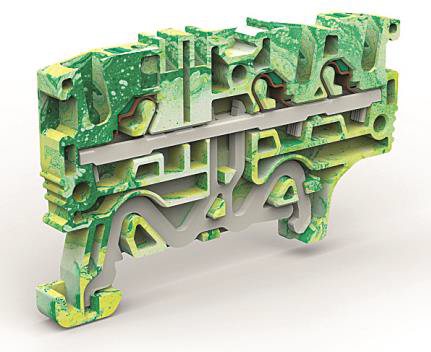 Изображение товара DKC Клемма заземления 3 точки подключения на 2,5 кв.мм (замена на VPR-2.5-TWIN-PE-YG)