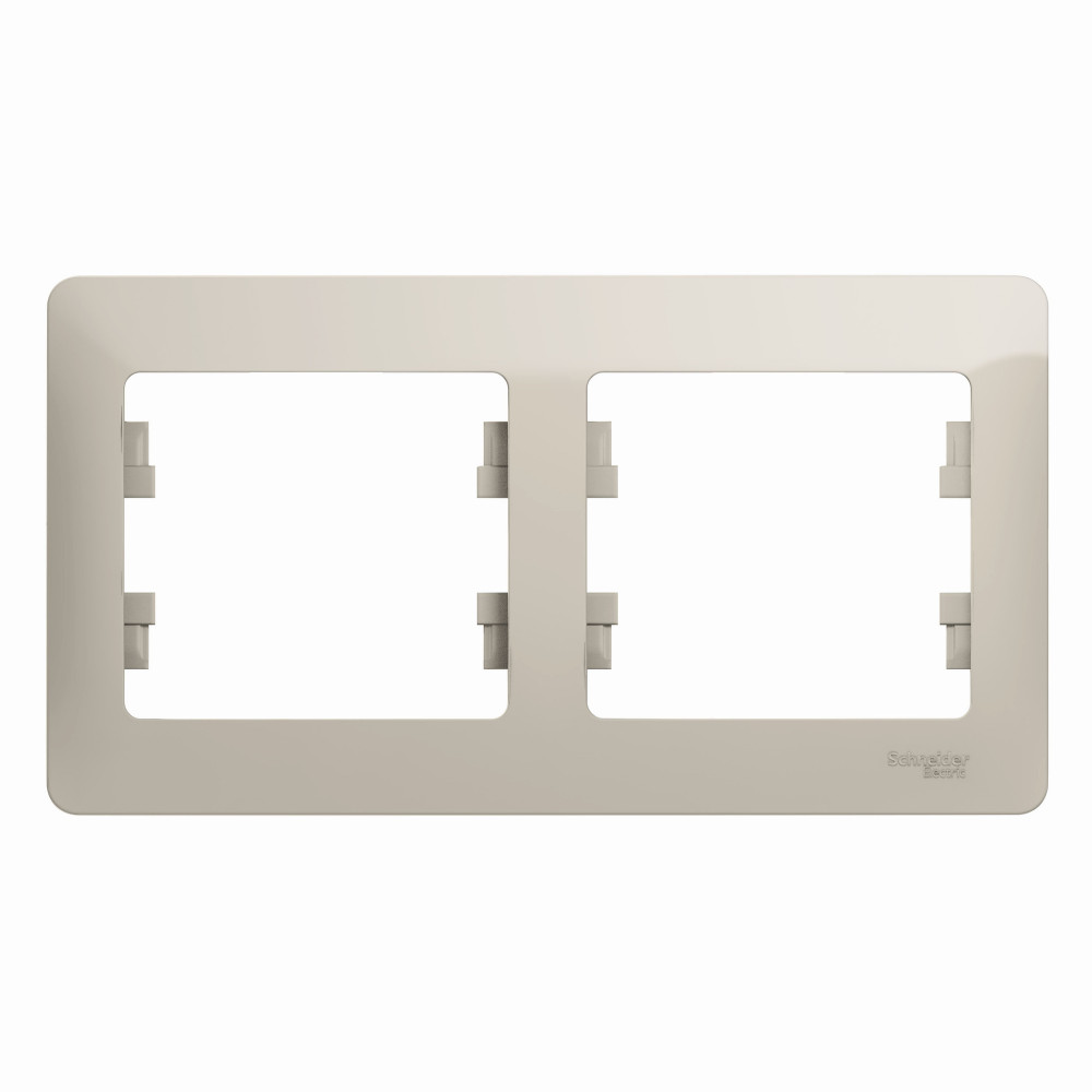 Изображение товара Systeme Electric Glossa Молочный Рамка 2-ая, горизонтальная