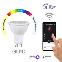 Изображение товара EKF Connect Умная лампа GU10 5W WIFI RGBW.