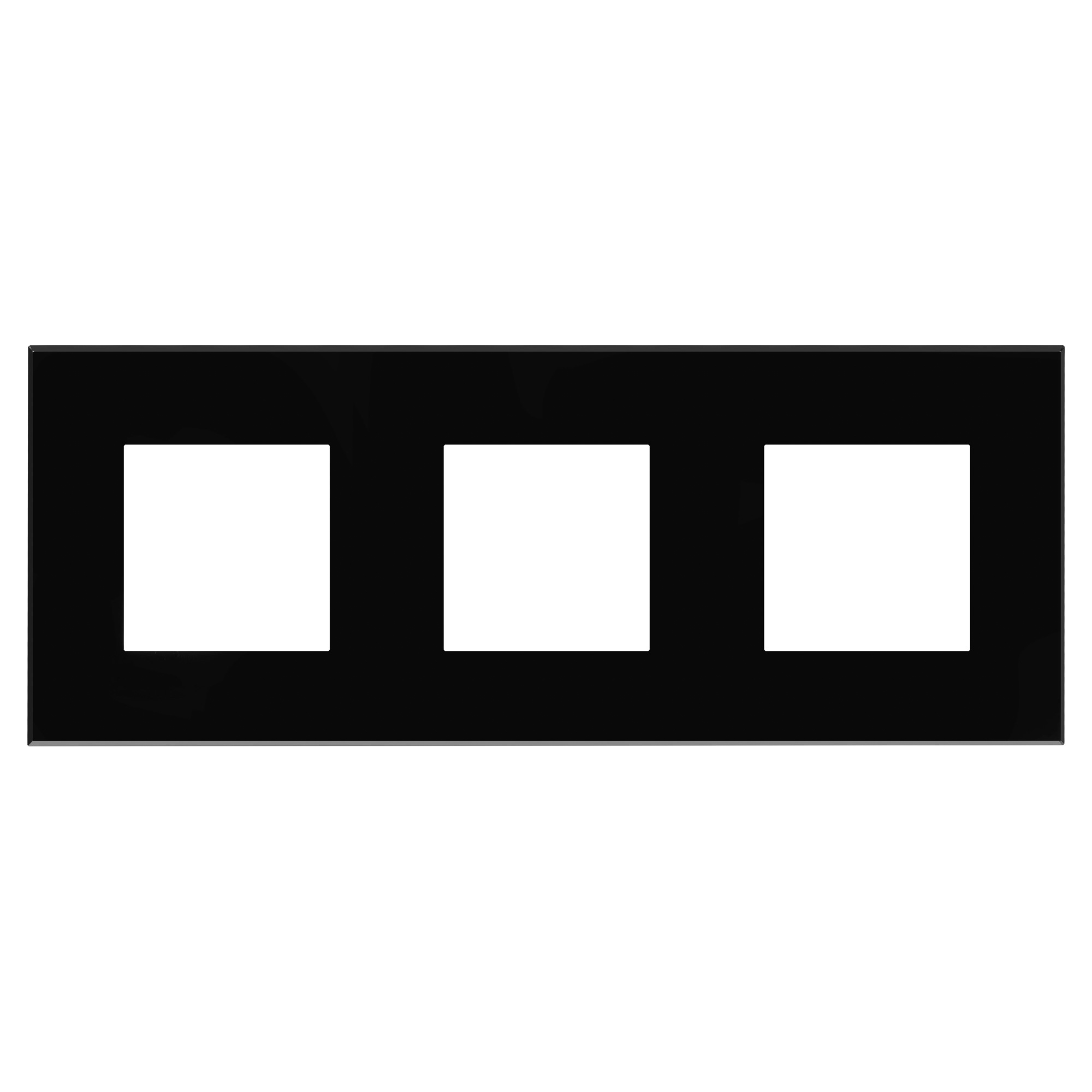 Изображение товара DKC Avanti Рамка "Черный квадрат", 3 поста (6 мод.)