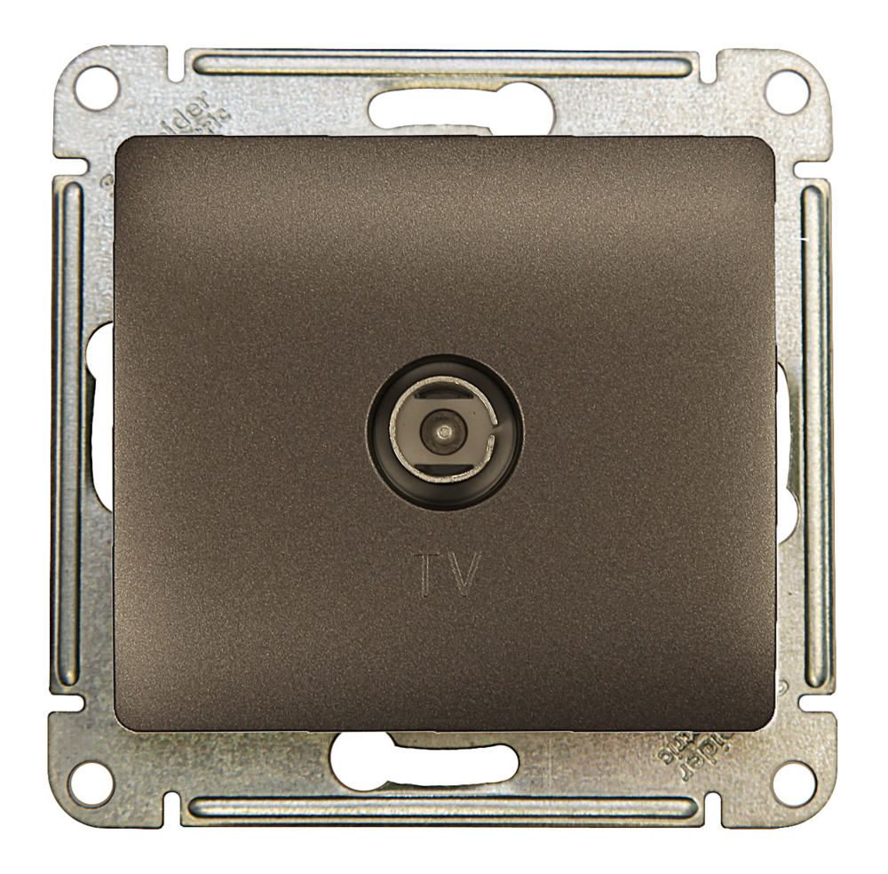 Изображение товара Systeme Electric Glossa Графит Розетка TV оконечная 1DB