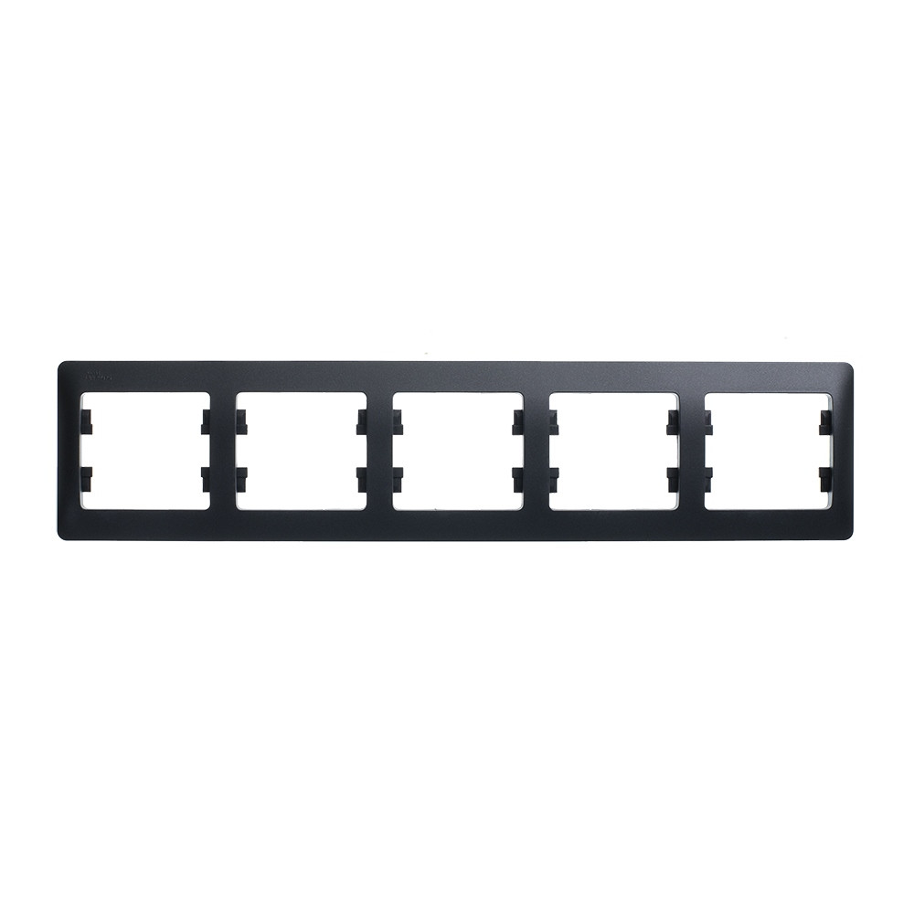 Изображение товара Systeme Electric Glossa Антрацит Рамка 5-ая, горизонтальная