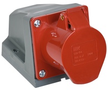 Изображение товара IEK Розетка 114 стационарная 3Р+РЕ 16А 380В IP44