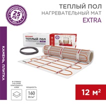 Изображение товара REXANT Теплый пол (нагревательный МАТ) Extra, площадь12,0 м2 (0,5 х 24,0 метров), 1920Вт, (двух жильный).