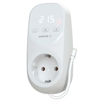 Изображение товара Welrok pt Терморегулятор цифровой с индикацией температуры в розетку 16 А, 3000 ВА, 0…30  °С