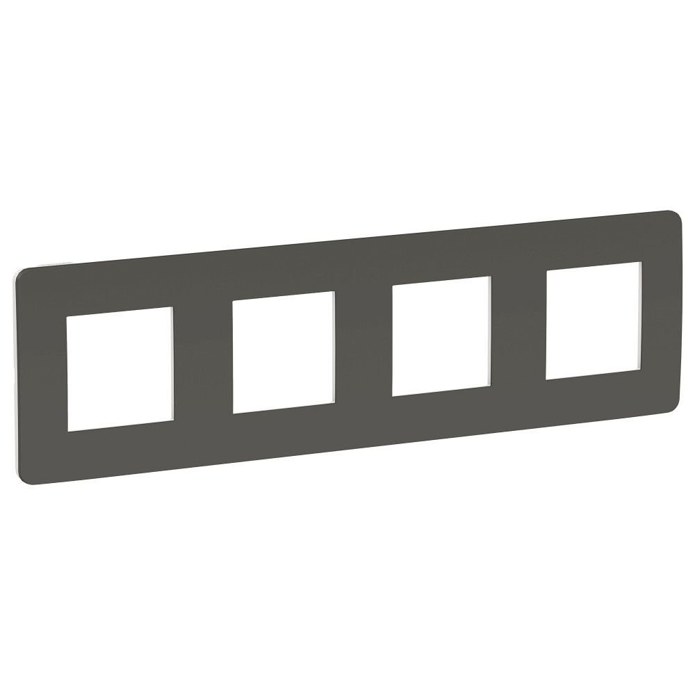 Изображение товара Schneider Electric Unica Studio Дымчато-серая/Белая Рамка 4-ная