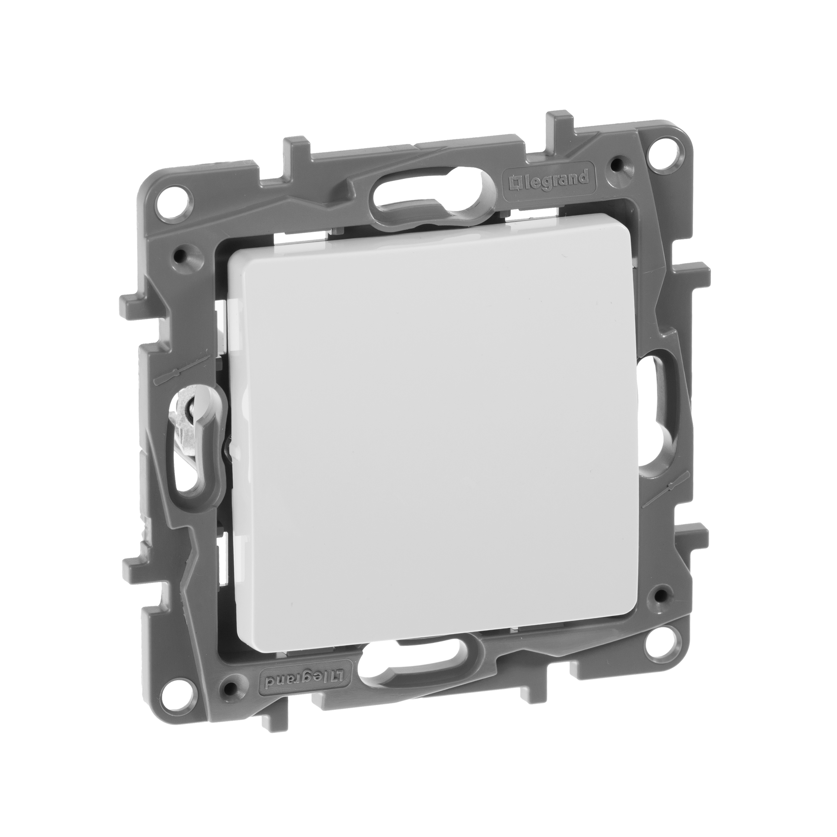 Изображение товара Legrand Etika 1-клавишный 10A белый - скрытый монтаж