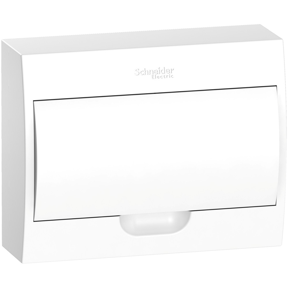 Изображение товара Systeme Electric City9 Корпус навесной с белой дверью 1ряд/12мод, IP40, IK07, 63А, 2 клеммы