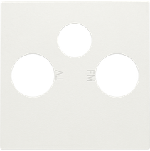 Изображение товара Накладка TV/FM/SAT Niko Белый — стильный аксессуар для мультимедиа