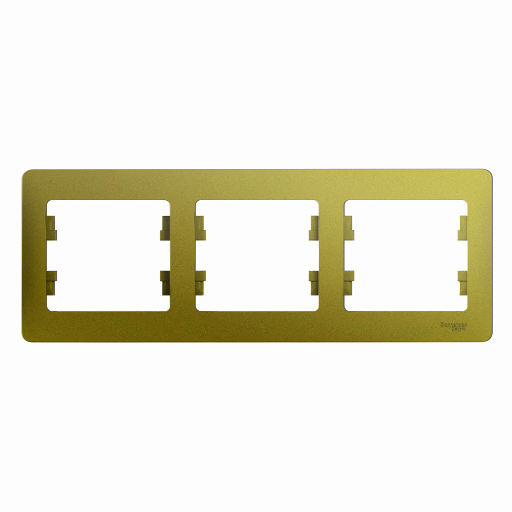 Изображение товара Glossa фисташковая рамка 3-постовая, горизонтальная