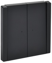 Изображение товара IEK FORTE&PIANO Черный Выключатель 2-кл с индикатором 10А FP106