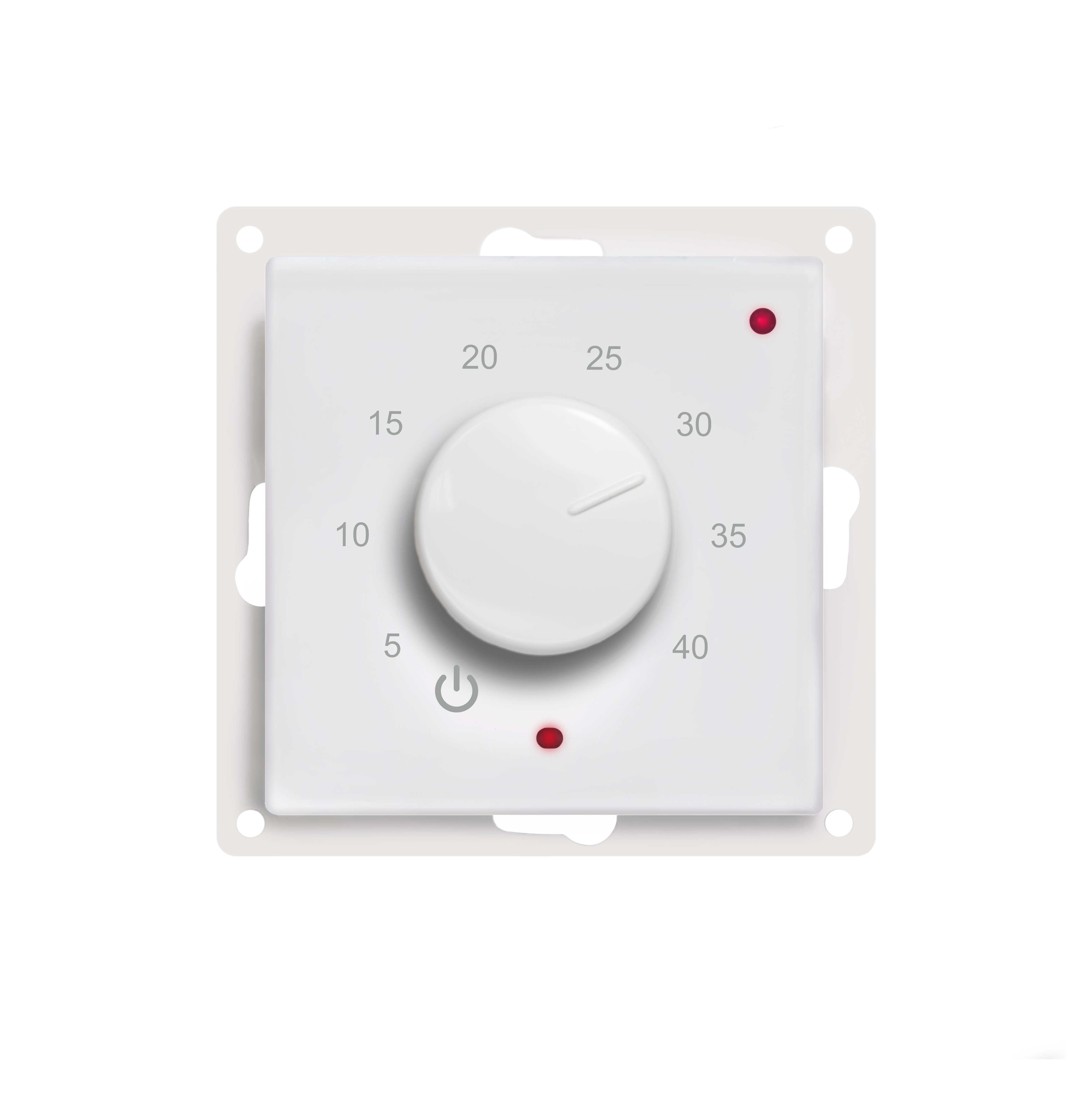 Изображение товара GRANDEKS Терморегулятор ТРk.1 Атлас Дизайн (датчик пола, встр., белый)