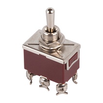 Изображение товара REXANT Тумблер 250V 10А (6c) (ON)-OFF-(ON) двухполюсный.