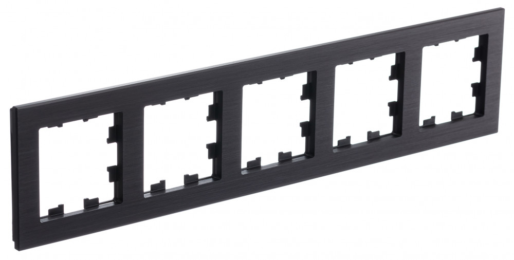 Изображение товара AtlasDesign Nature 5-постовая рамка черный оникс для 5×5 постов универсальная