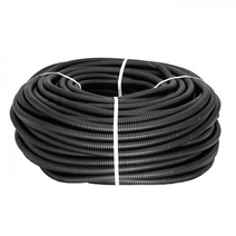 Изображение товара EKF PROxima Труба ПНД гибкая гофр. d32мм, тяжёлая с протяжкой, 50м, цвет черный.