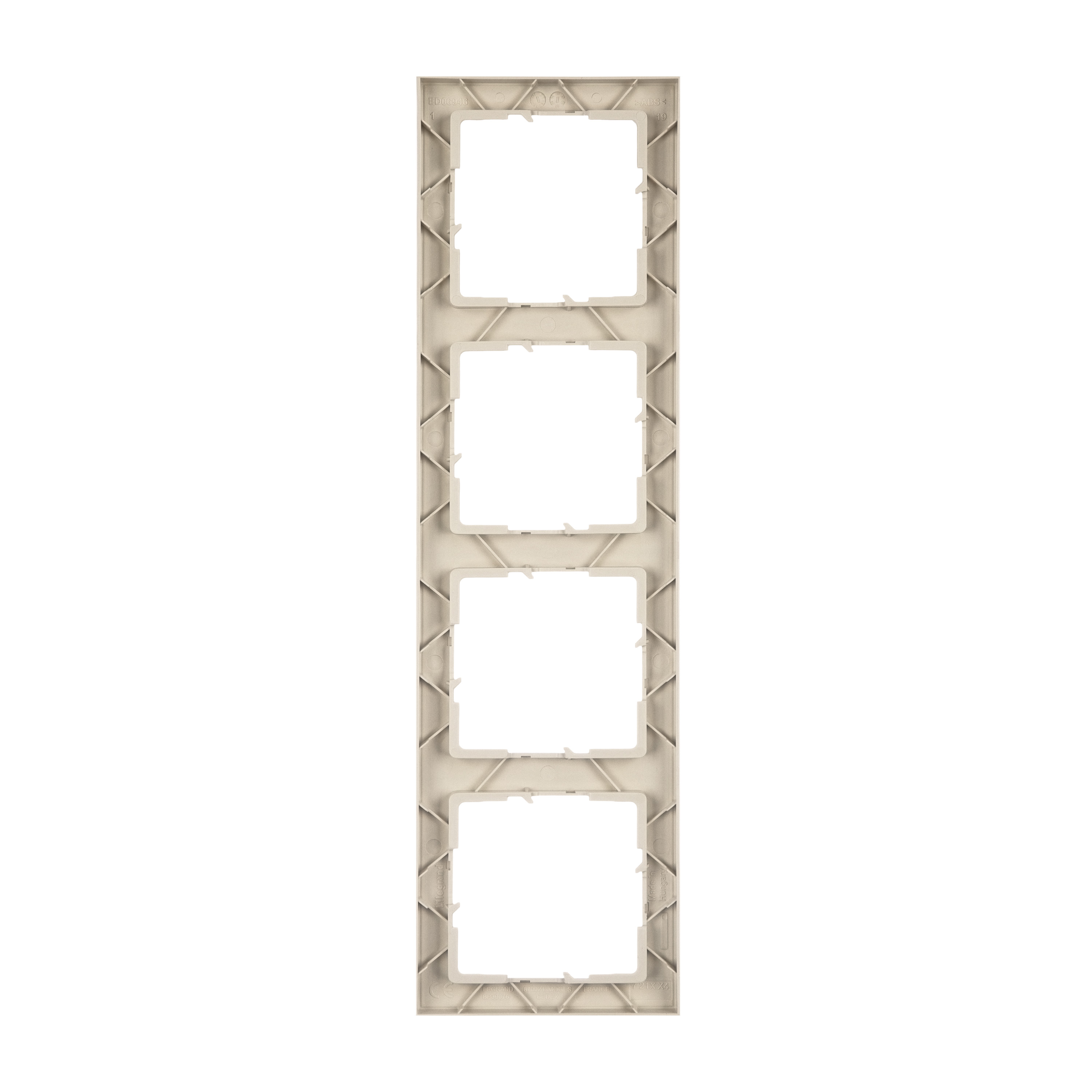 Изображение товара SUNO декоративная рамка 4-постовая слоновая кость