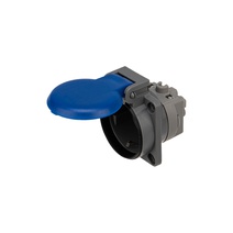 Изображение товара REXANT Розетка влагозащищенная с крышкой, с/з, скрытая установка,16 А, IP54 каучук.